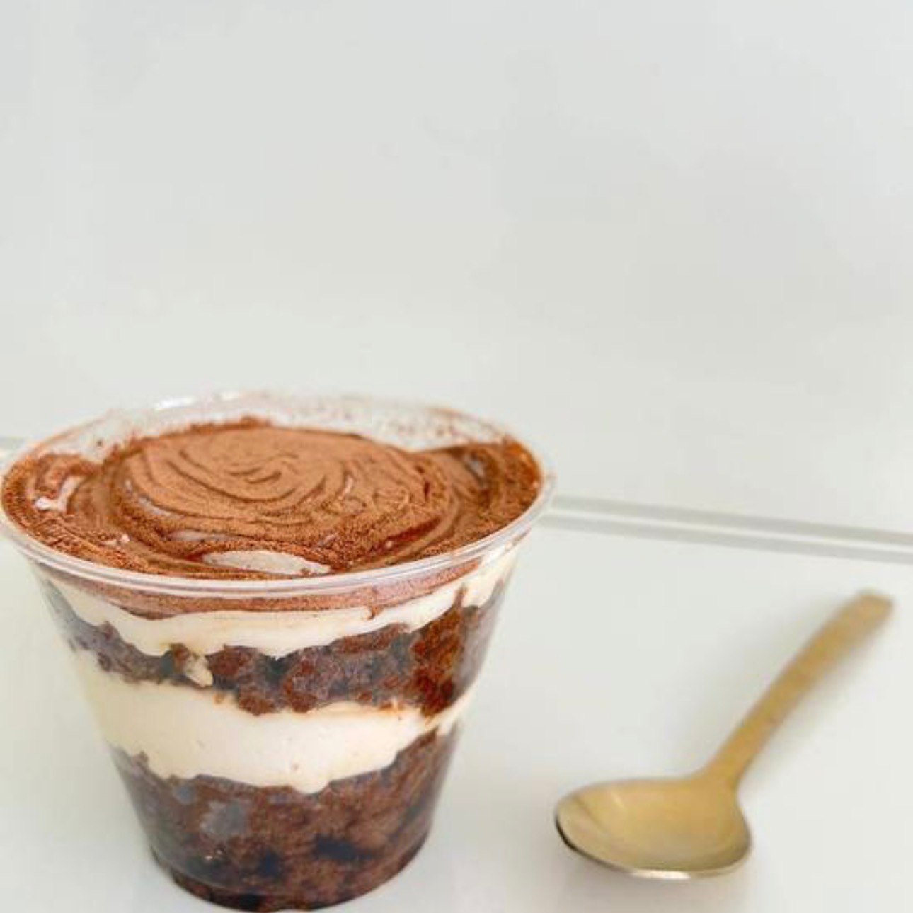 Vasito de Pastel Tiramisú Keto