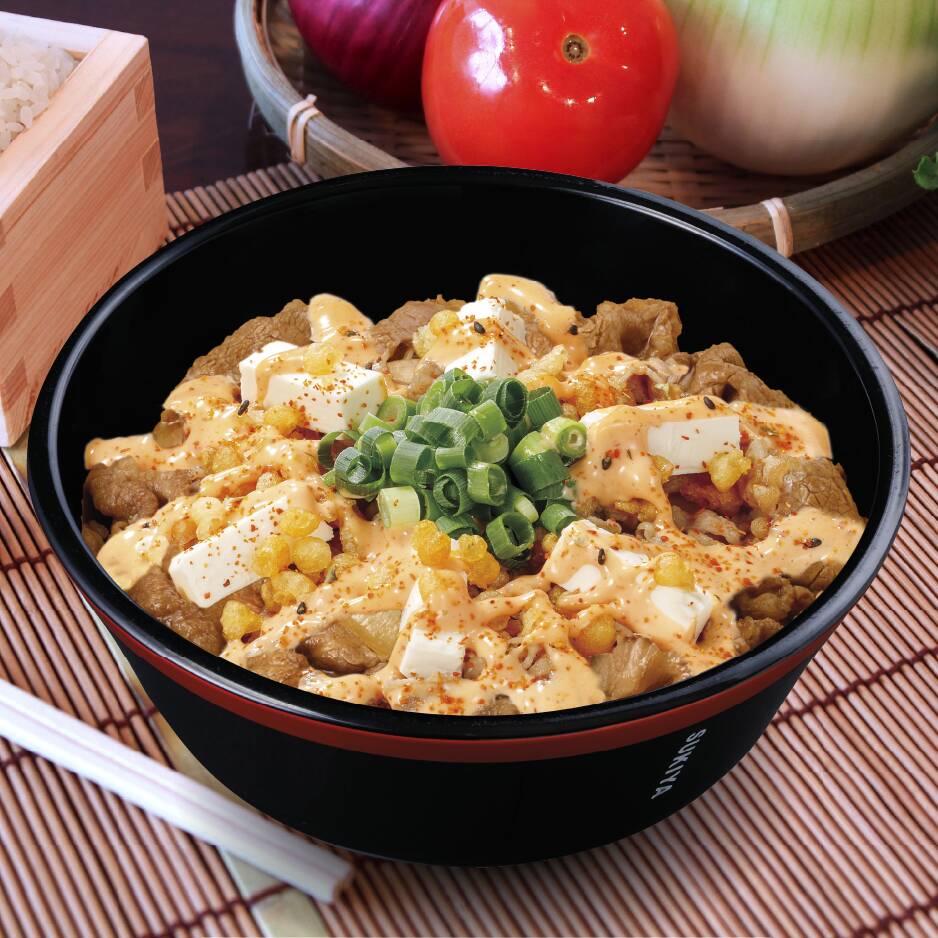 Gyudon Sriracha con Queso Crema