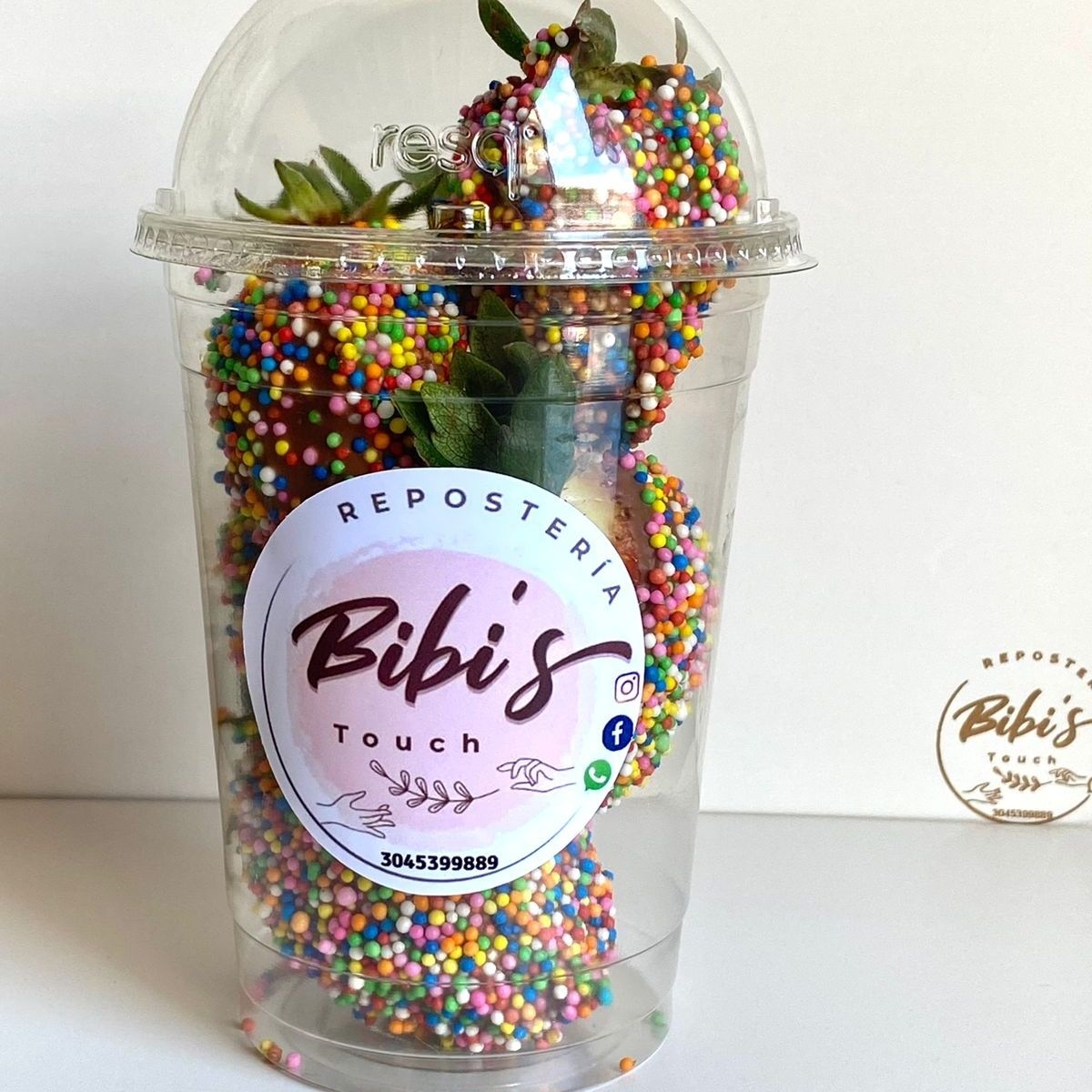 Fresas con Grageas 16 oz