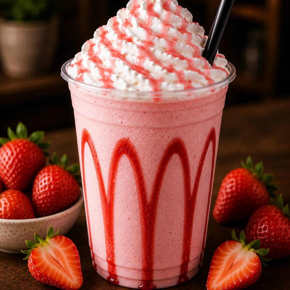 Malteada de Fresa