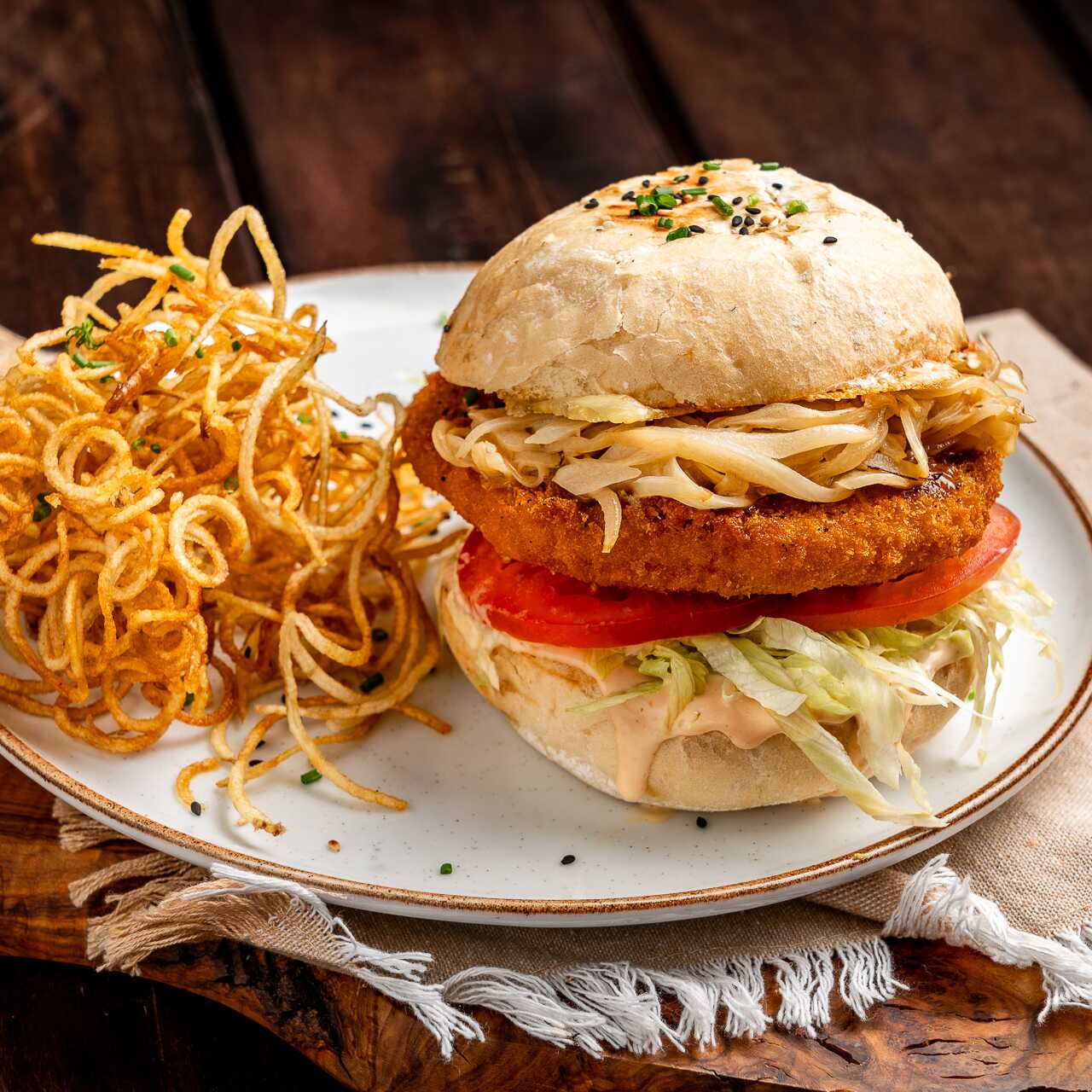 Hamburguesa de Salmon