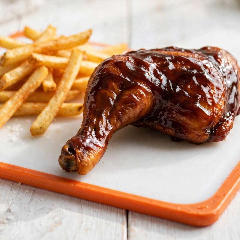 Pierna De Pollo A La BBQ