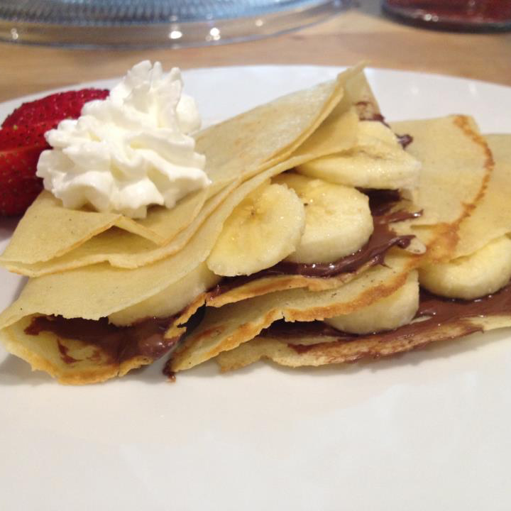 Crepa con Crema de Avellana y Plátano