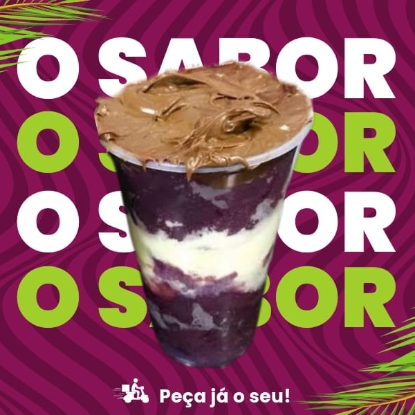 Aqui O Sabor é garantido ! Venha saborear o Chocolatudo que contem : Creme de avelã , Leite em pó e Leite Condensado .