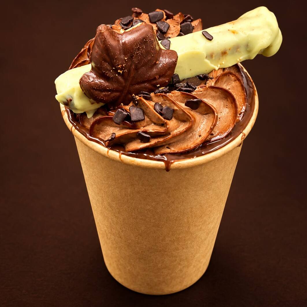 Camadas de bolo de chocolate macio e intenso, intercaladas com um creme aveludado de chocolate e café, onde o amargor delicado do café equilibra a doçura e realça as notas profundas do cacau.
Uma combinação elegante, cremosa e marcante — chocolate em sua forma mais adulta, com o café trazendo aroma, profundidade e um final persistente.