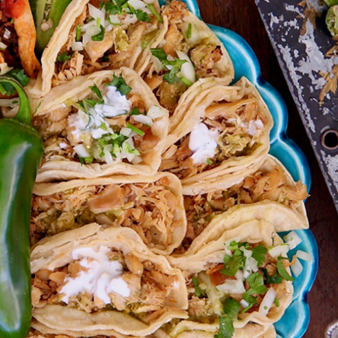 TACOS DE PECHUGA DE POLLO😋
