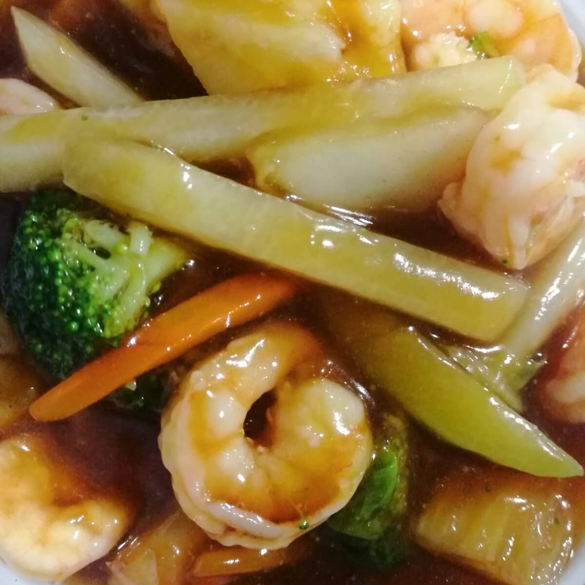 Arroz en Salsa con Camarones
