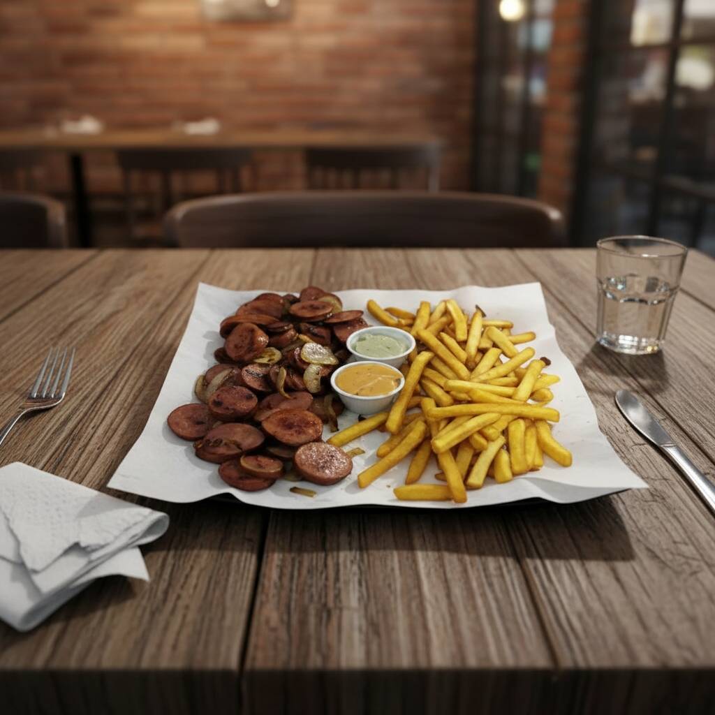 300 gramas de batata 300 g de calabresa