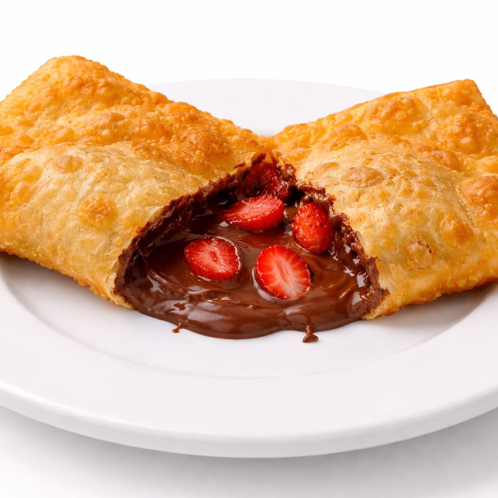 Creme de avelã, morango