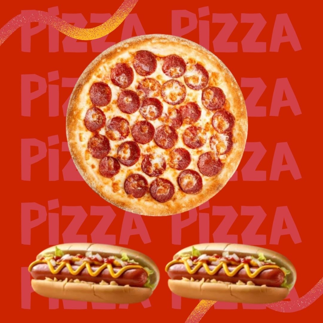 Combo Pizza con Hot Dog