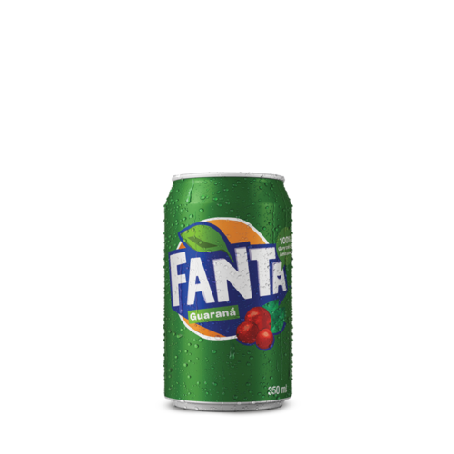 Bebida gelada na medida certa para matar sua sede. Refrescante Fanta Guaraná 350ml