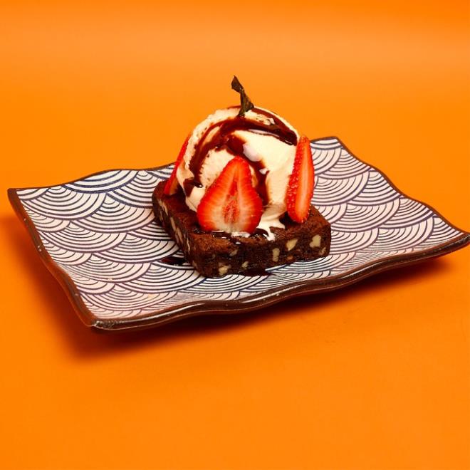 Brownie con Nieve