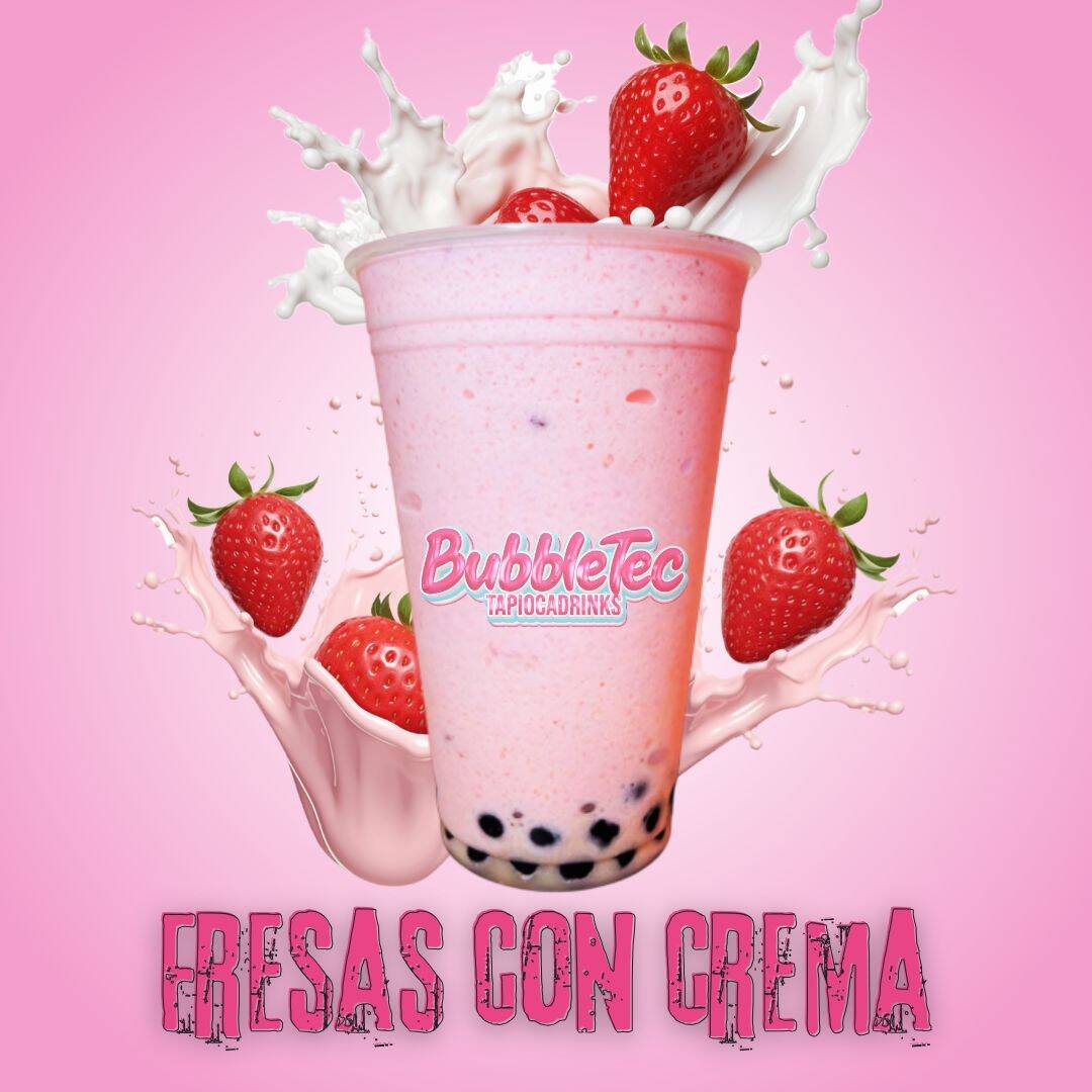 Fresas con Crema Boba