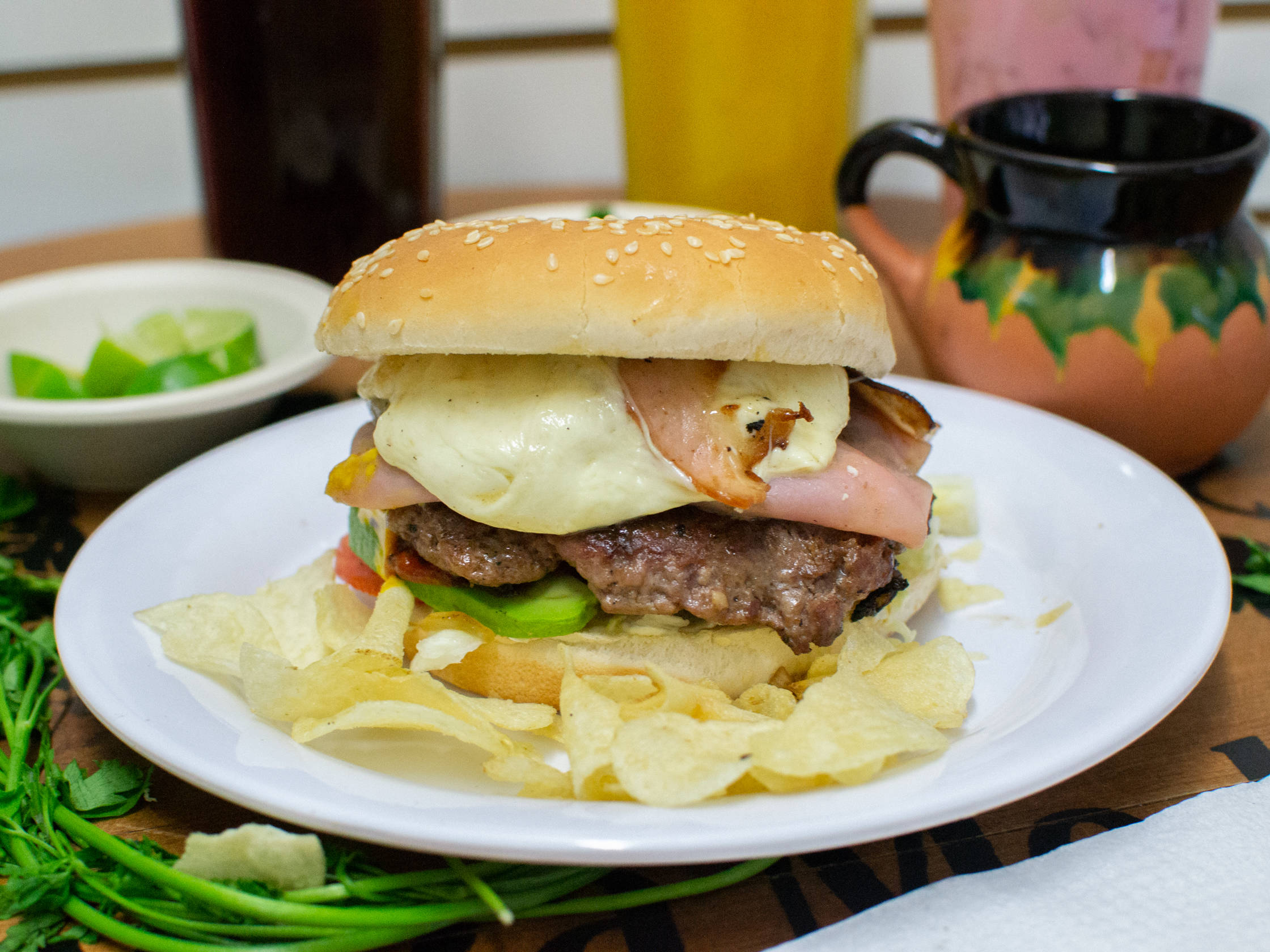 Hamburguesa en Promoción + agua