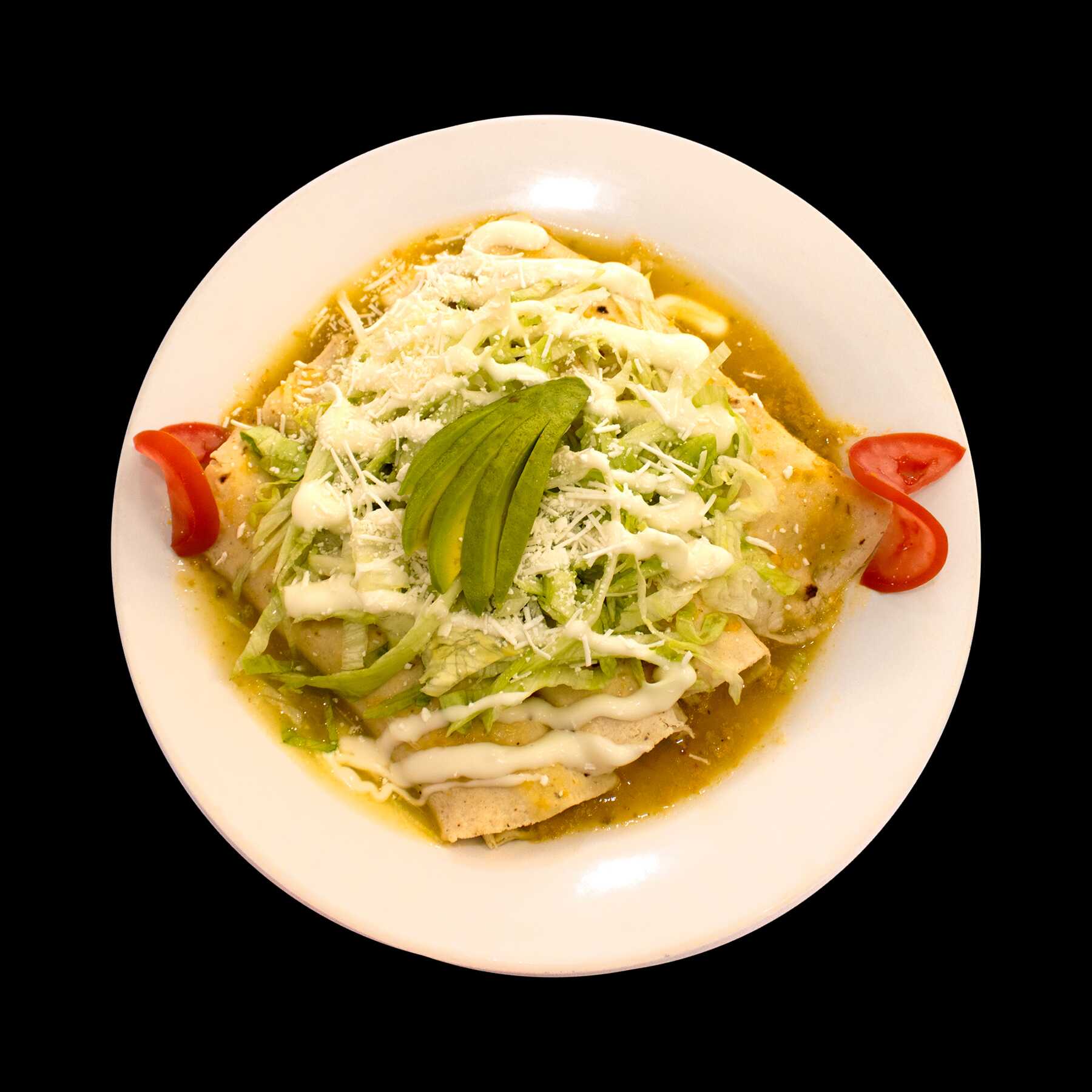 Chilaquiles / Enchiladas con Pollo Deshebrado