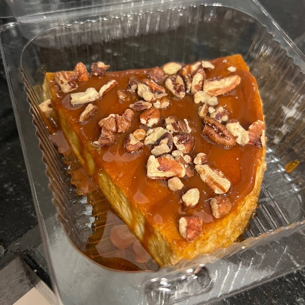 Rebanada de Flan Casero