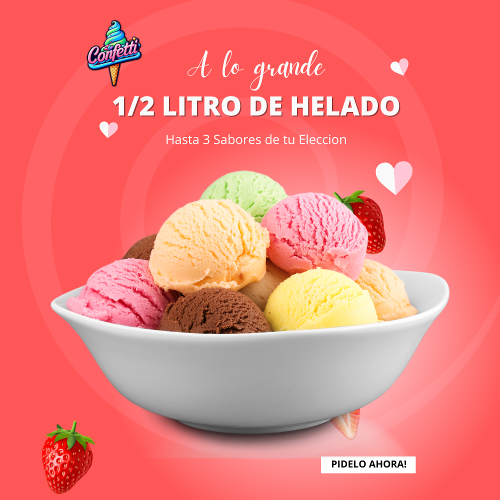 1/2 Litro de Helado