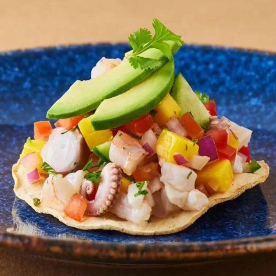 Tosta de Camarón y Pulpo