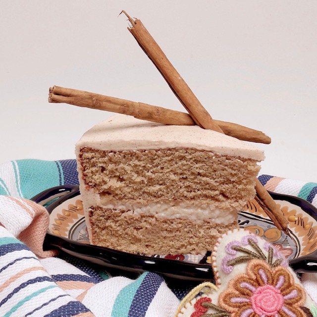 Pastel de arroz con leche (rebanada)