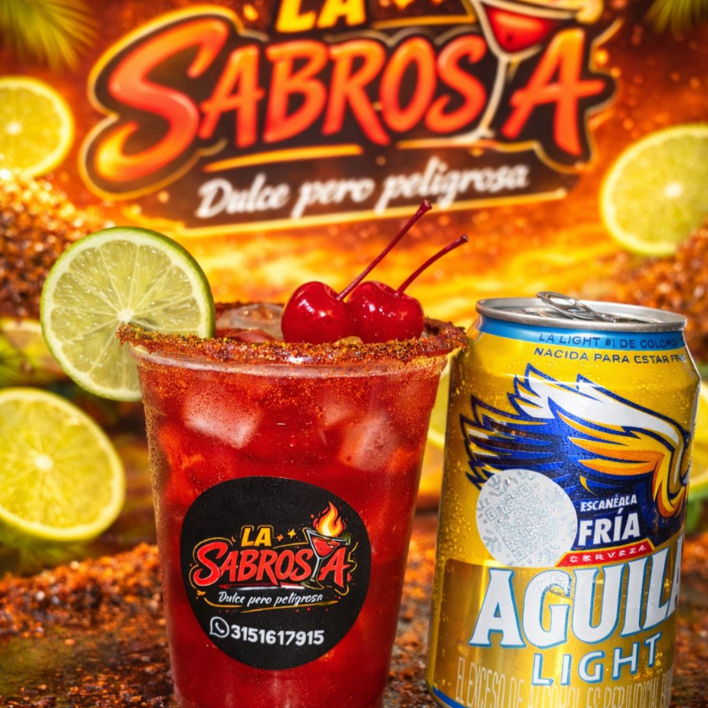 MICHELADA CEREZADA CON AGUILA