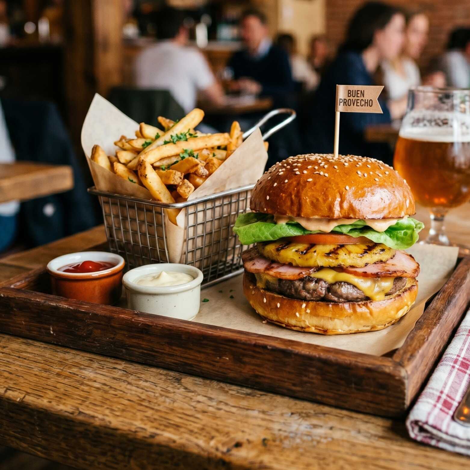 Hamburguesa Hawaiana