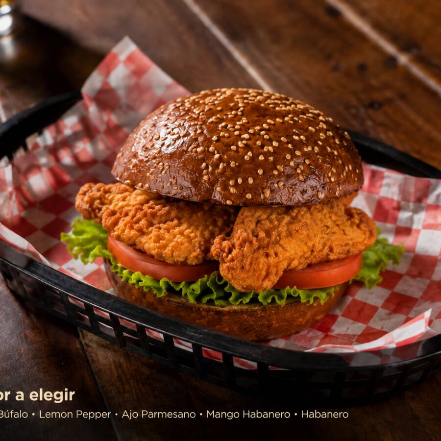 Hamburguesa Chicken Tenders Grande (200 gr)