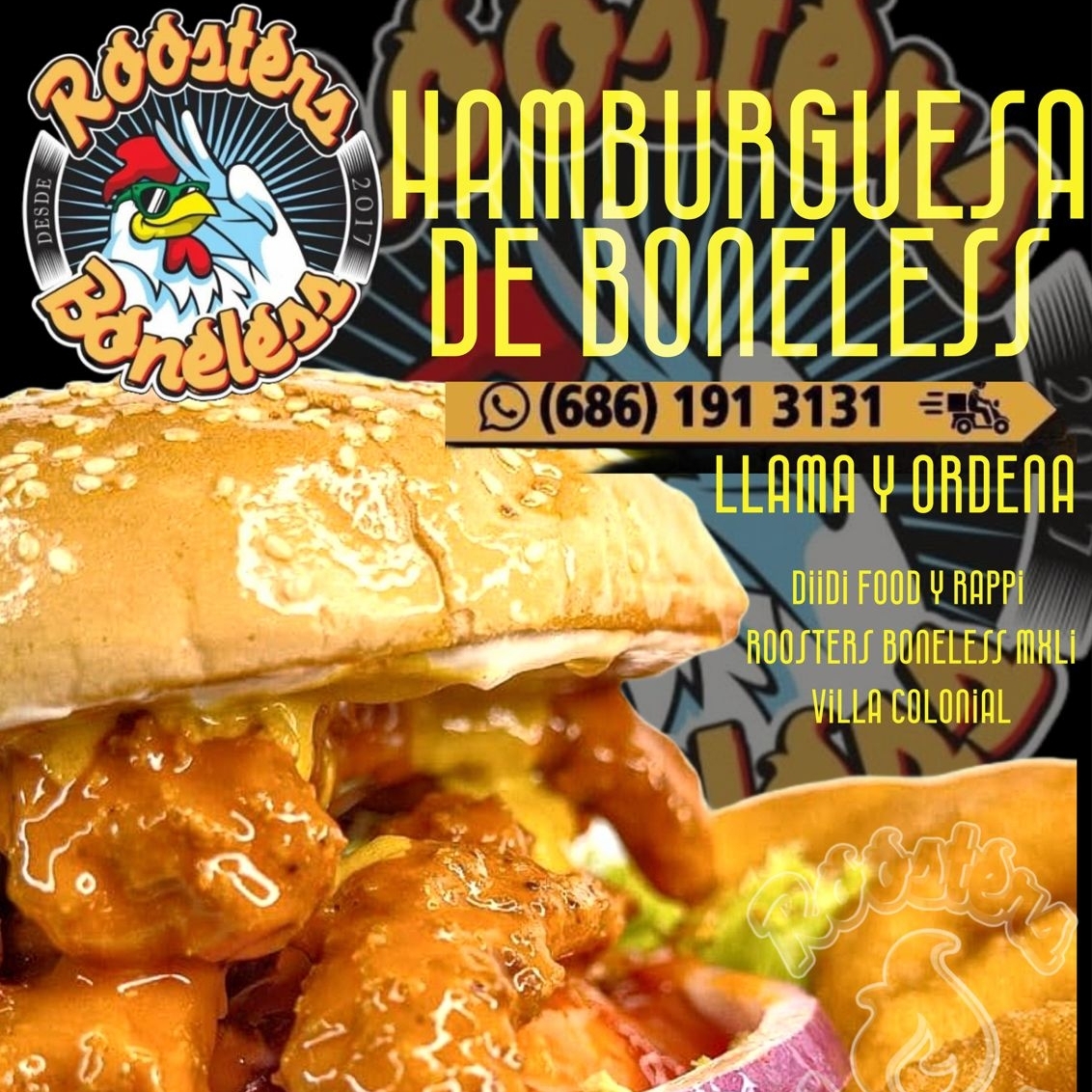 Hamburguesa de Boneless Sola