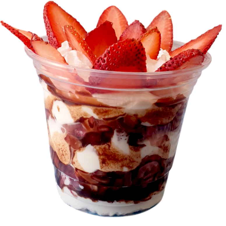 Fresas con Crema Bajitas