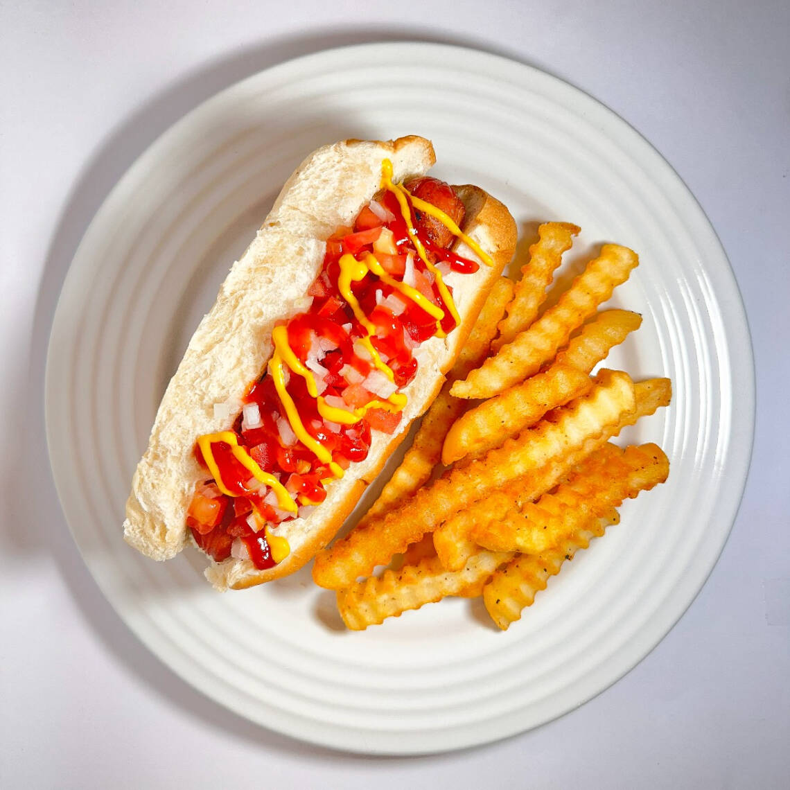 Hot Dog Clásico con Papas