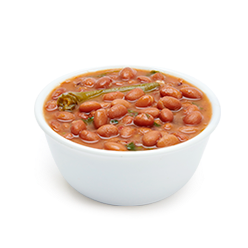 Vaso chico con frijoles