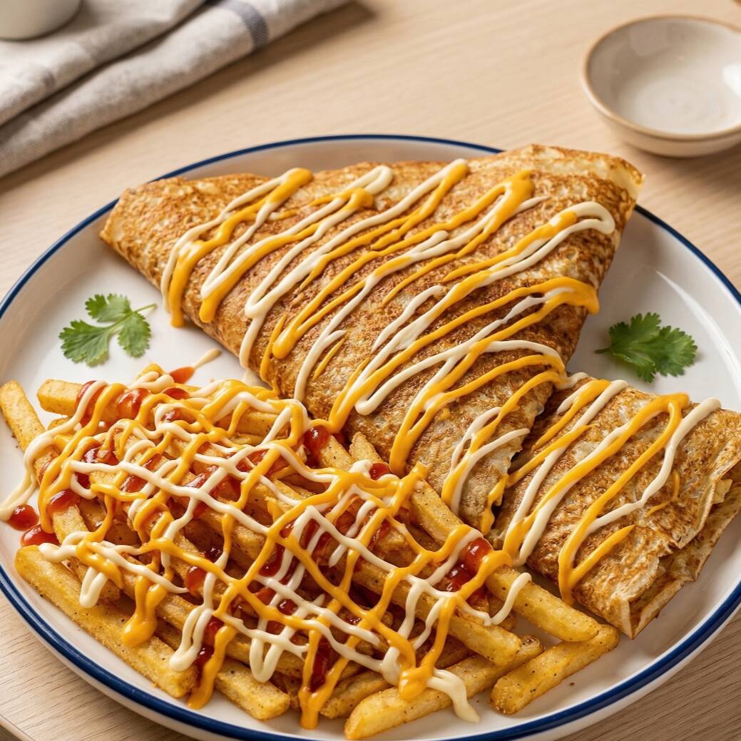 Quesadilla de Carne + Papas Fritas