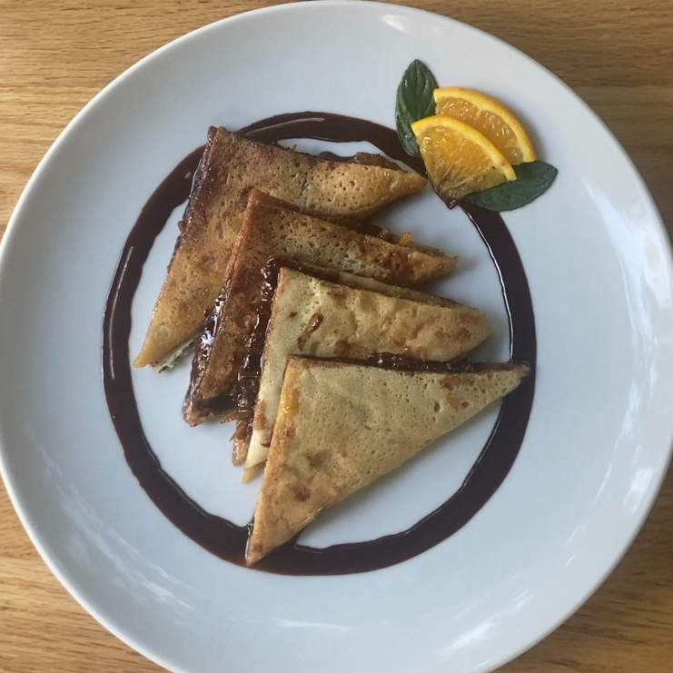 La Crêpe Bublé Chocolate con Mermelada de Naranja