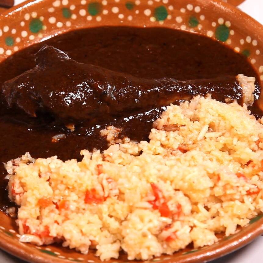 Mole con Arroz