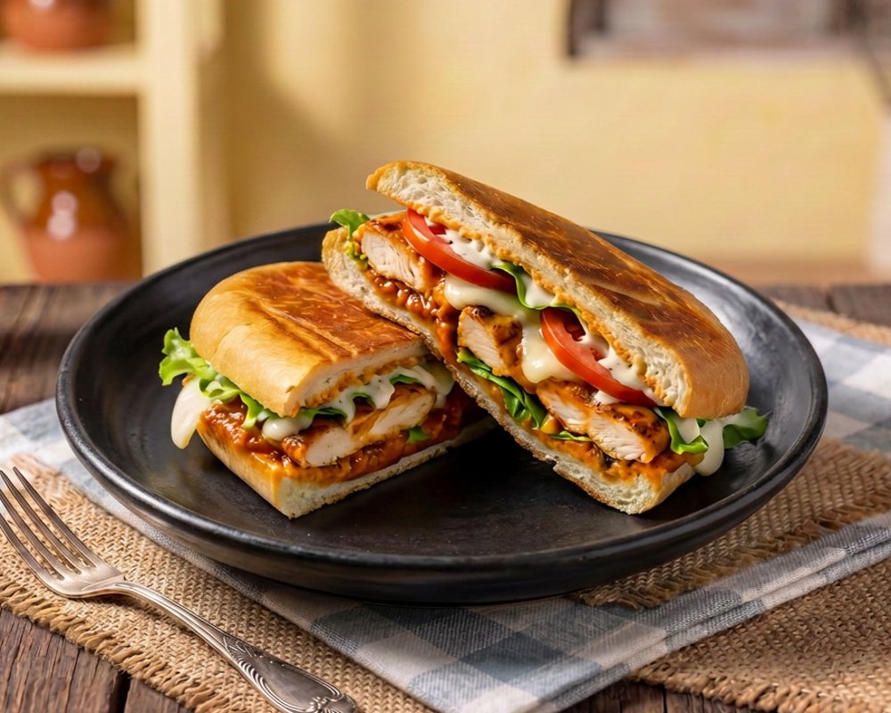 Sandwich de Pollo BBQ Picante