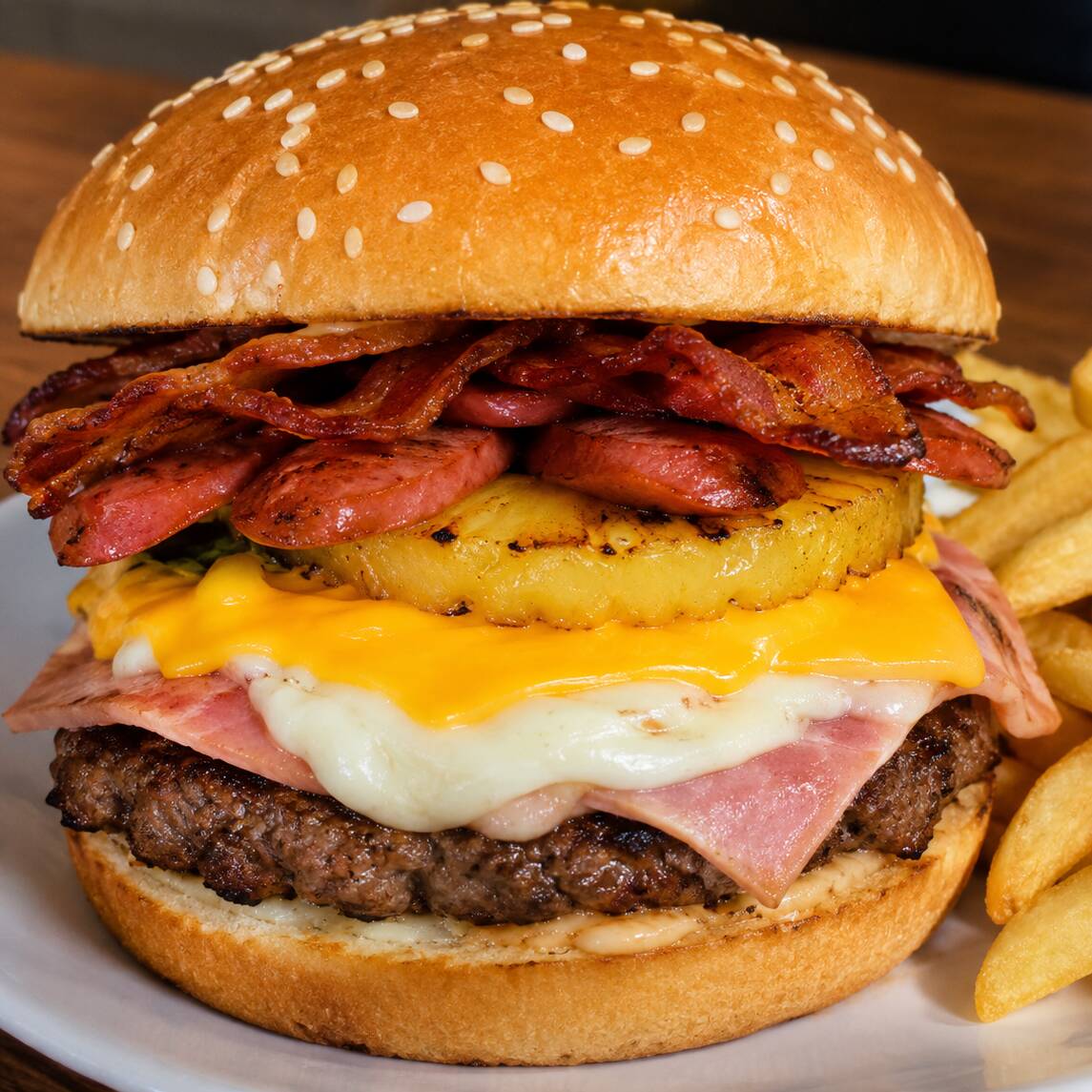 Hamburguesa Hawaiana