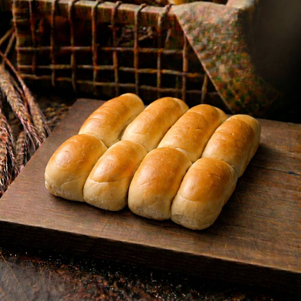 A bisnaguinha que lembra o lanche da infância, mas muito melhor — feita na padaria com receita da casa, macia como nuvem e com aquele cheiro de pão fresquinho que ninguém esquece. Sem conservantes, sem industrializado. Só sabor caseiro de verdade.
