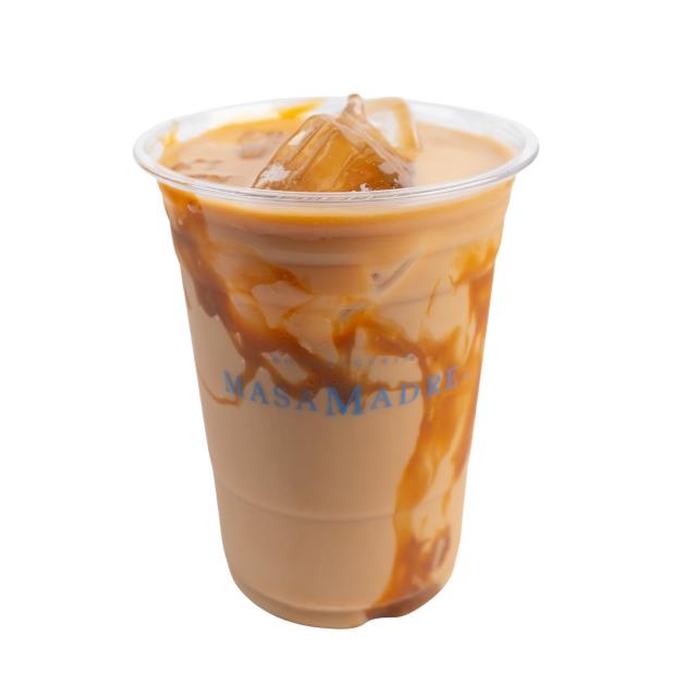 Latte caramelo frappé