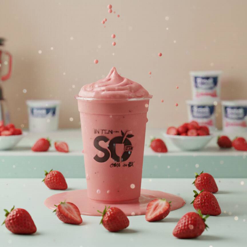 Smoothie De Fresa - 16 Oz