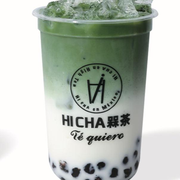 45 leche coco con matcha y boba (M)