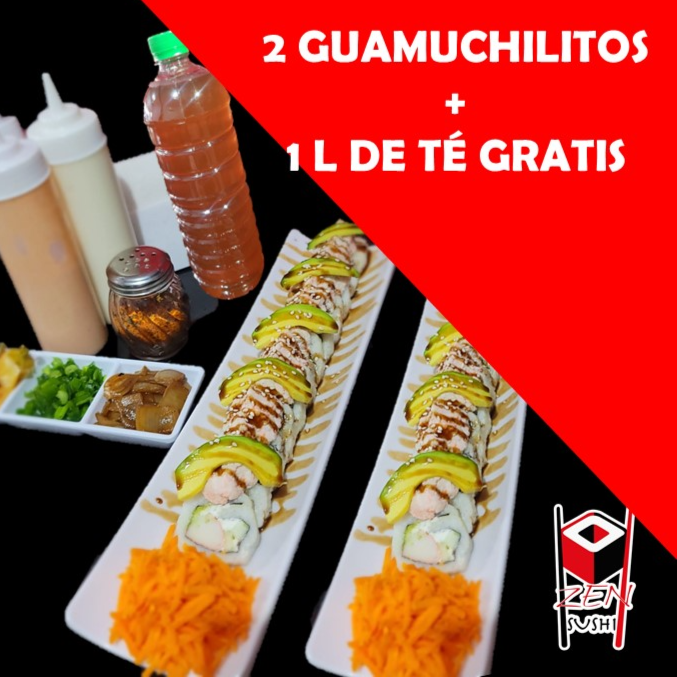 2 Rollos Guamuchilito+1 Litro de Té