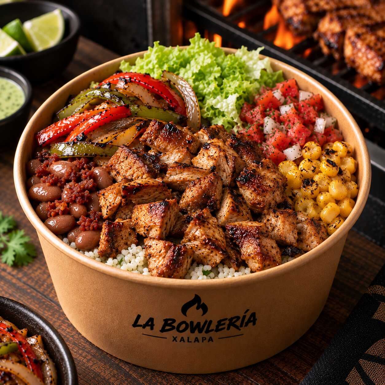 Bowl Individual de Pollo Adobado 24 Oz
