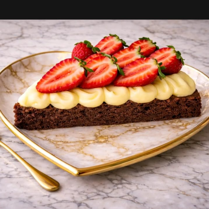 Uma fatia de brownie bem úmido e intenso, coberta com um creme de Leite Ninho super cremoso e finalizada com morangos fresquinhos
Cada mordida é uma explosão de sabor!
Perfeita pra matar a vontade de doce, se mimar ou até presentear alguém especial.
Tudo feito com carinho e embalado com cuidado pra chegar lindo e delicioso até você.
Pediu, se apaixonou!