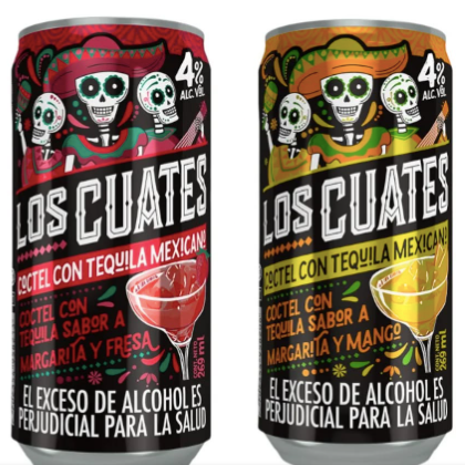 COCTEL-TEQUILA LOS CUATES MARGARITA-MANGO 269ML