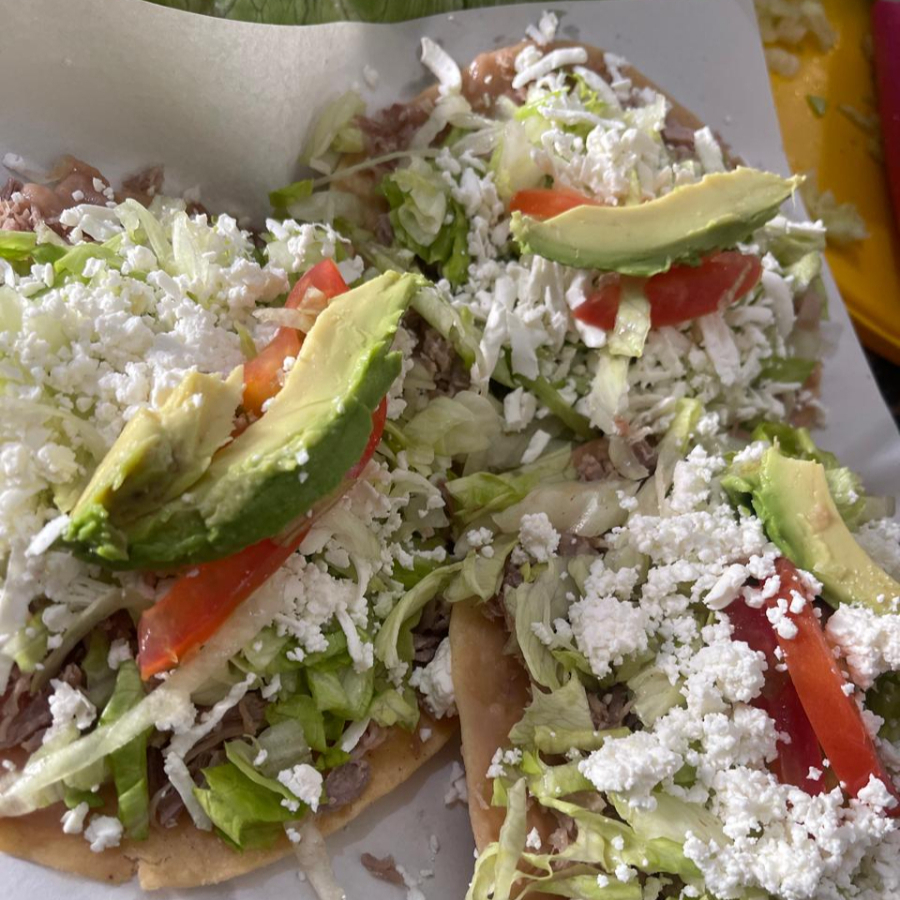 3 TOSTADAS CON DESHEBRADA