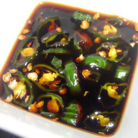 Chiles en soya