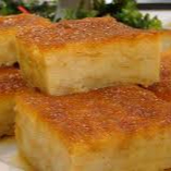 Pudim de pão pedaço