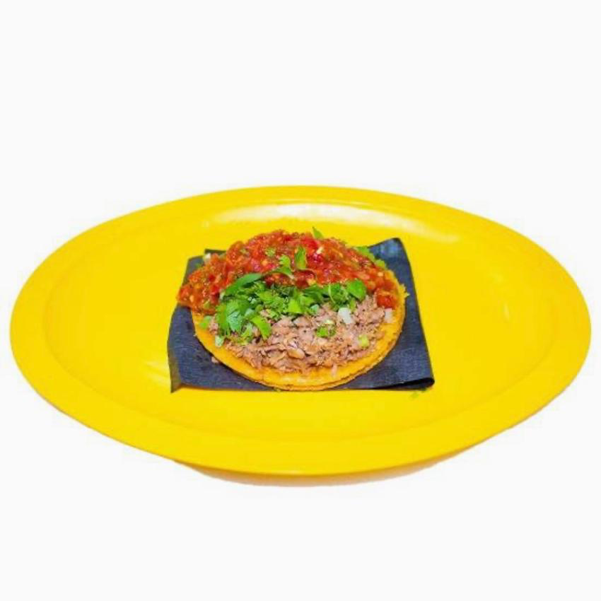 Taco Bañado en Roja