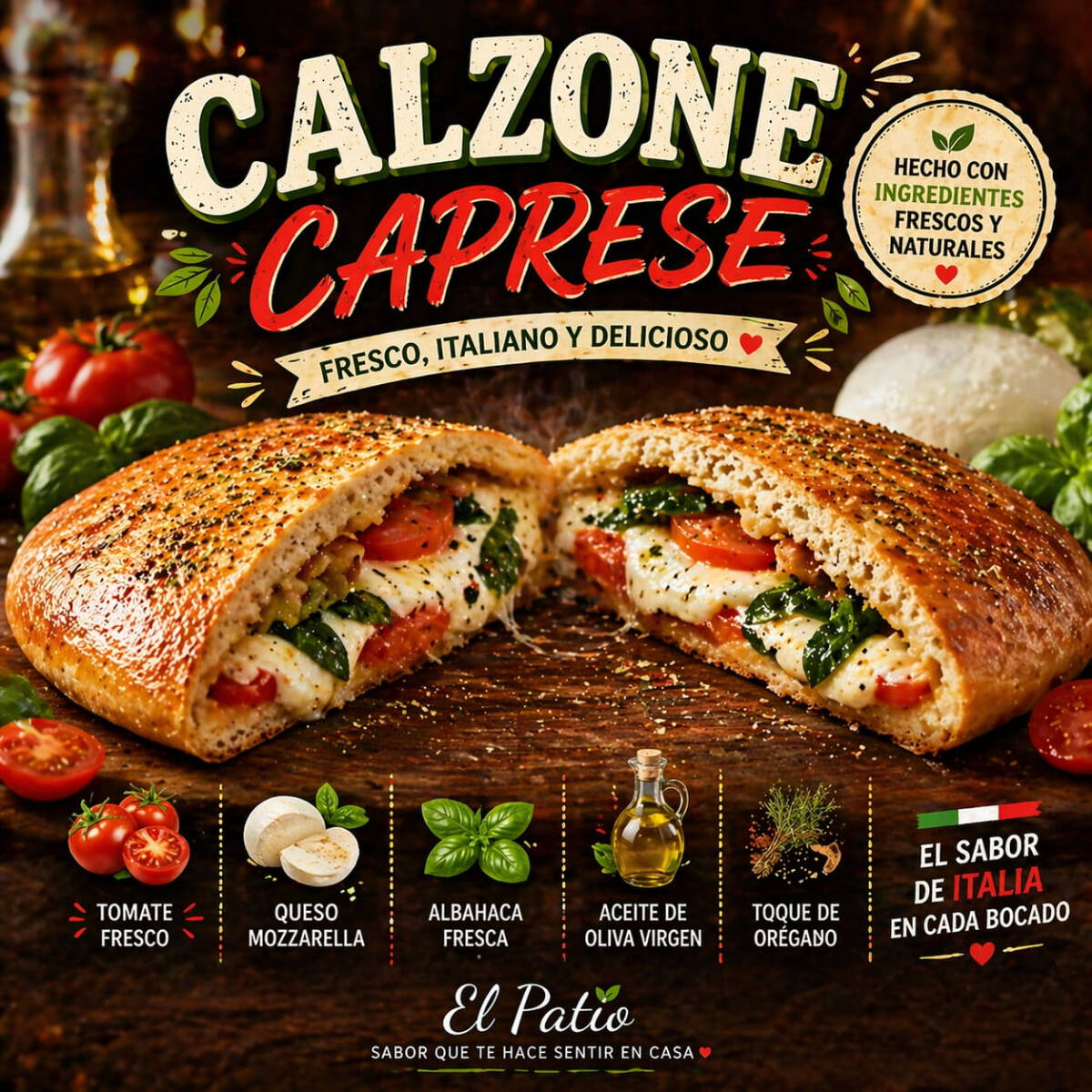 CALZONE DE CAPRESE