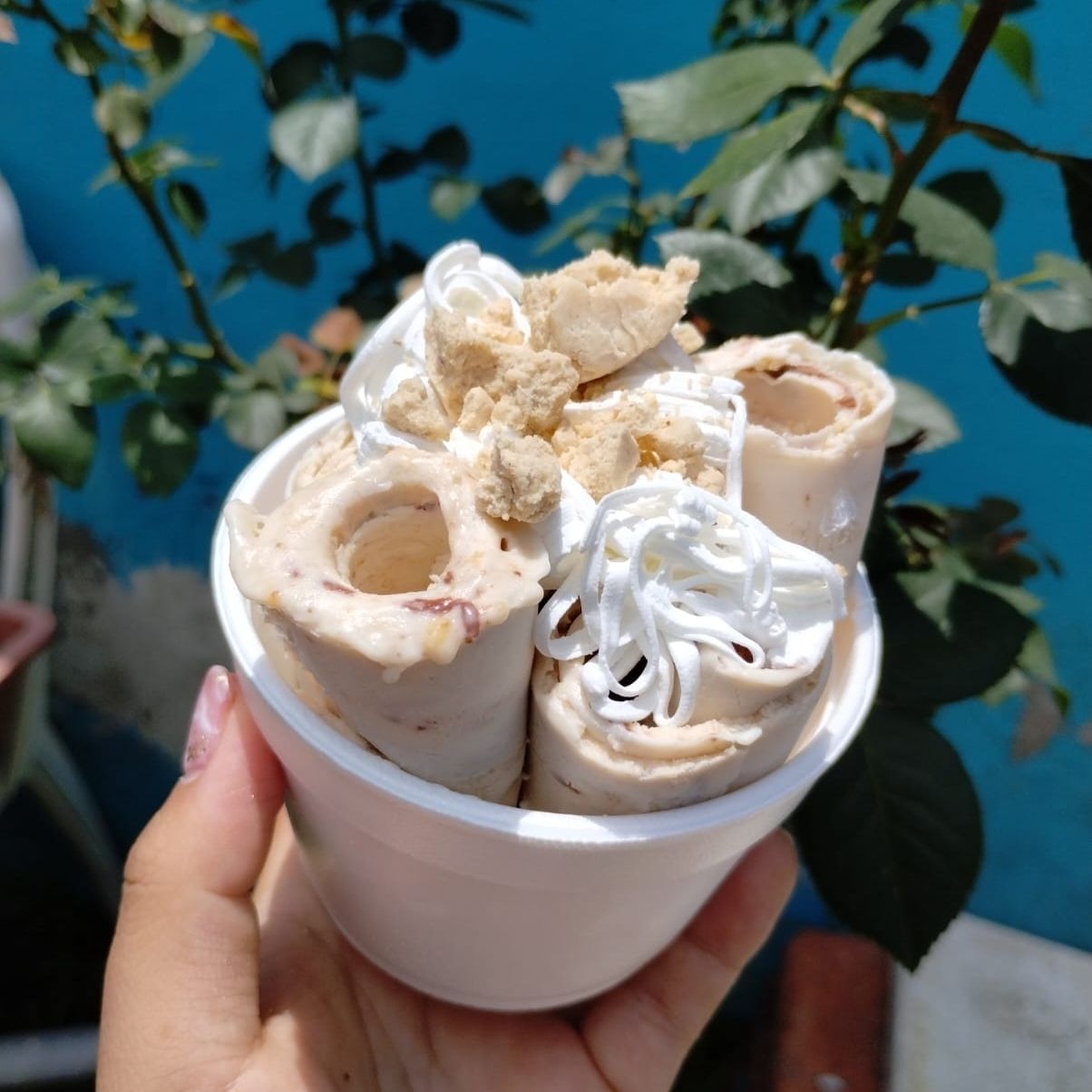 Ice roll Mazapán