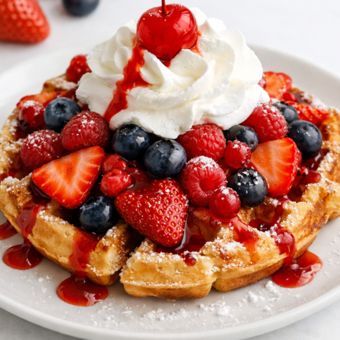 Waffle Frutos Rojos